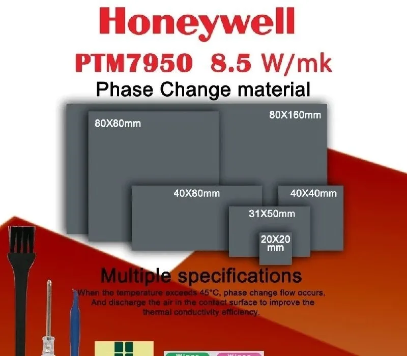 Pasta térmica para BC250 thermalpad Honeywell ptm7950 8.5wmk ptm 7950 bc 250