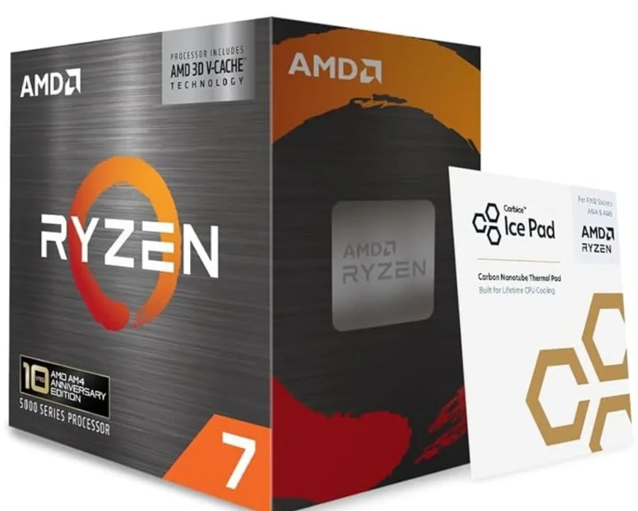 Amazon - Processador Ryzen 7 5800X3D de 8 núcleos e 16 threads para desktop com tecnologia AMD 3D V-Cache