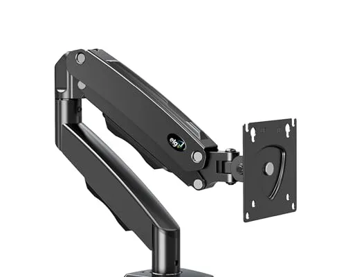 ELG, F80N, Suporte Articulado de Mesa, Pistão a Gás, Design Compacto e Retrátil, Ergonômico, Monitores 17 a 35, 2kg a 9kg, Preto
