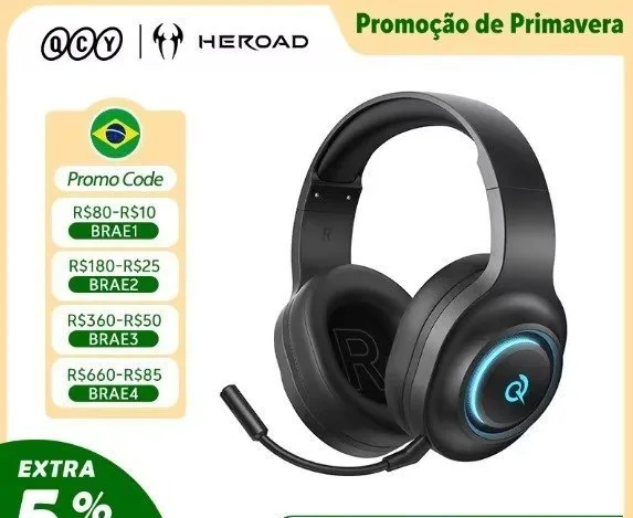 Headset Sem Fio Qcy Heroad V200
