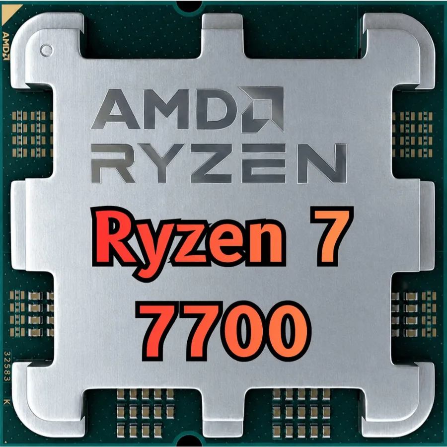 Processador AMD Ryzen 7 7700, 3.8GHz 5.3GHz Max Turbo, Cache 40 MB, 8 Núcleos, 16 Threads, AM5, Com Vídeo Integrado