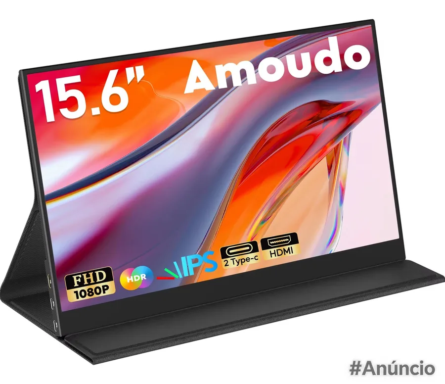 Aliexpress - Monitor portatil Amoudo 15.6 1920x1080p display móvel ips