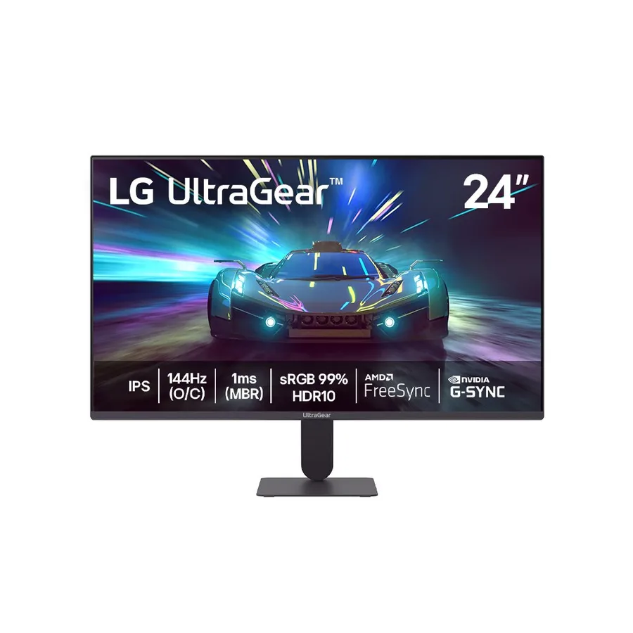 Monitor LG UltraGear 24G411A-B 24,FHD, 144Hz, 1ms MBR, NVIDIA G-SYNC, AMD FreeSync, HDR10