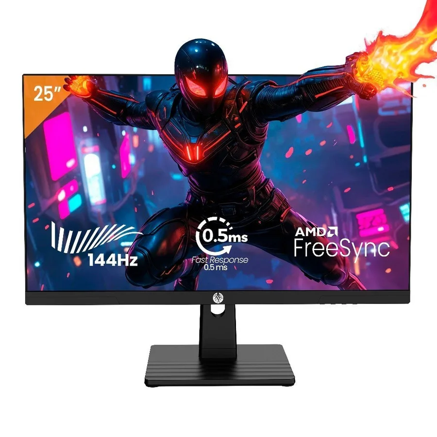 Monitor Gamer Haiz 25 144hz 0.5ms 1920x1080 HDR10 Resolução FHD HDMIDP Painel IPS VESA Alta Taxa de Atualização