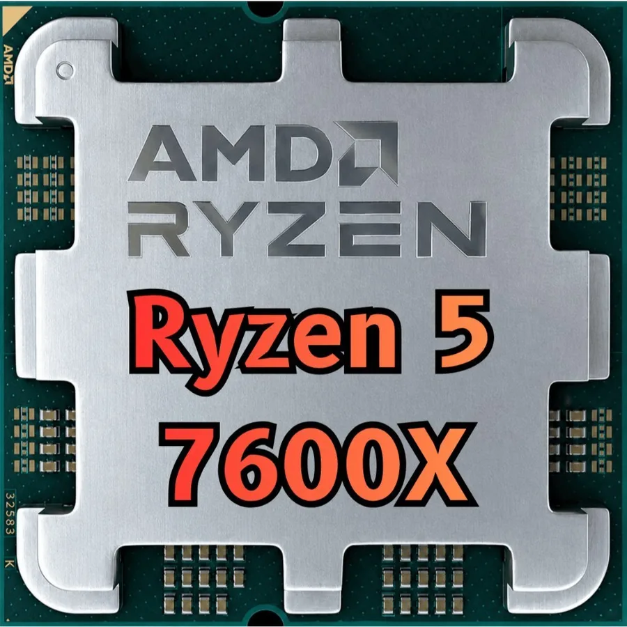 Processador AMD Ryzen 5 7600X, 4.7GHz 5.3GHz Max Turbo, Cache 38 MB, 6 Núcleos, 12 Threads, AM5, Com Vídeo Integrado
