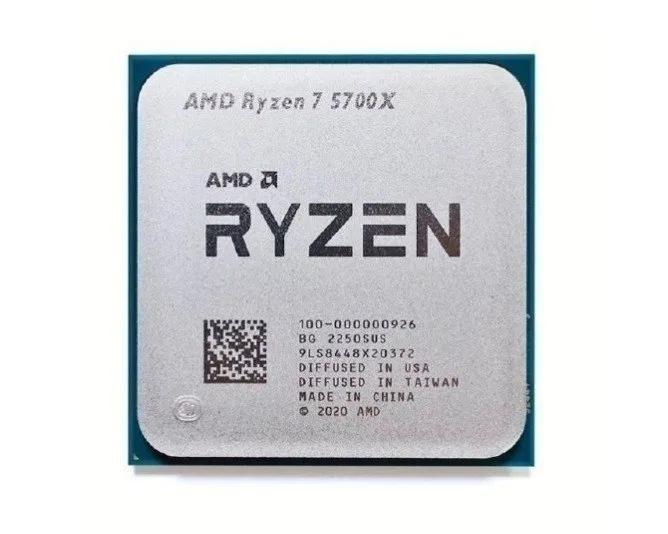 Processador AMD Ryzen 7 5700X, 3,4 GHz, 8 núcleos, 16 threads, cache de 32 MB, soquete AM4, OEM