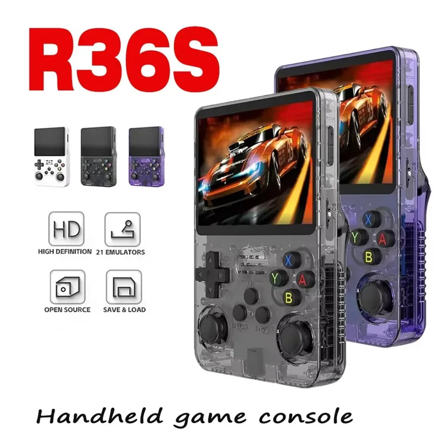 Console Portátil R36s 64GB tela Ips