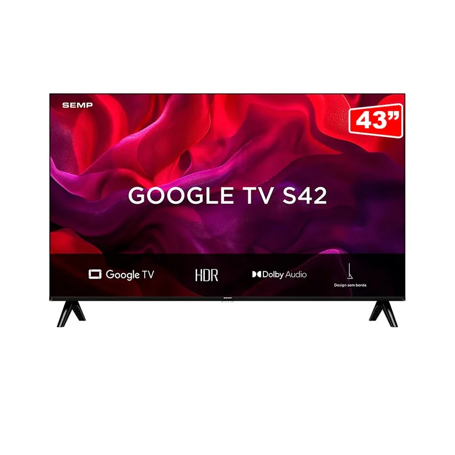 Tv 43 Semp Led Google Tv Android Full Hd 43s42