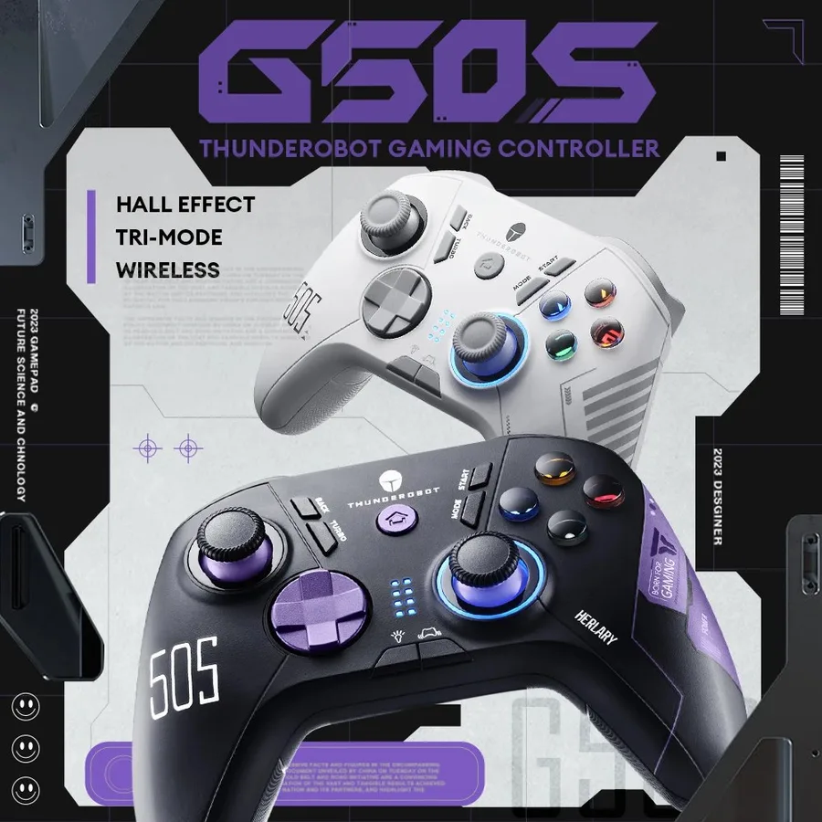 Controle Thunderobot G50S sem fio com Hall Effect