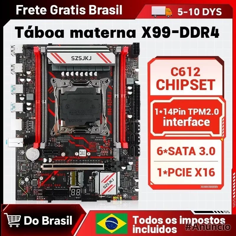 X99 V1.0 SZSJKJ Chipset C612  Xeon 2680v4