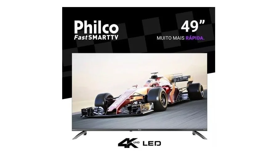 Smart TV Philco P49CRA 49 UHD 4K DLED Cinza com Roku TV HDR10 Bivolt