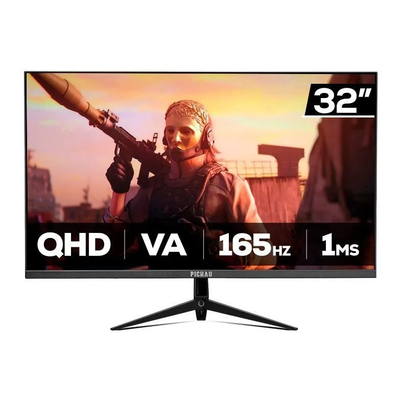 Monitor Gamer Pichau Cepheus V5S, 32 Pol, VA, QHD, 1ms, 165Hz, HDMIDP, PG-CFV5S-BL01