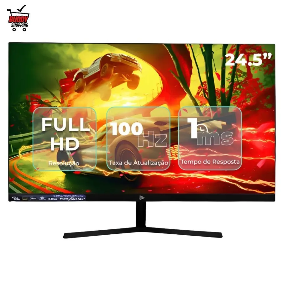 Monitor Gamer 24.5 Full HD 1ms 180Hz TN  100Hz VA HDMI VGA Pronta Entrega Barato