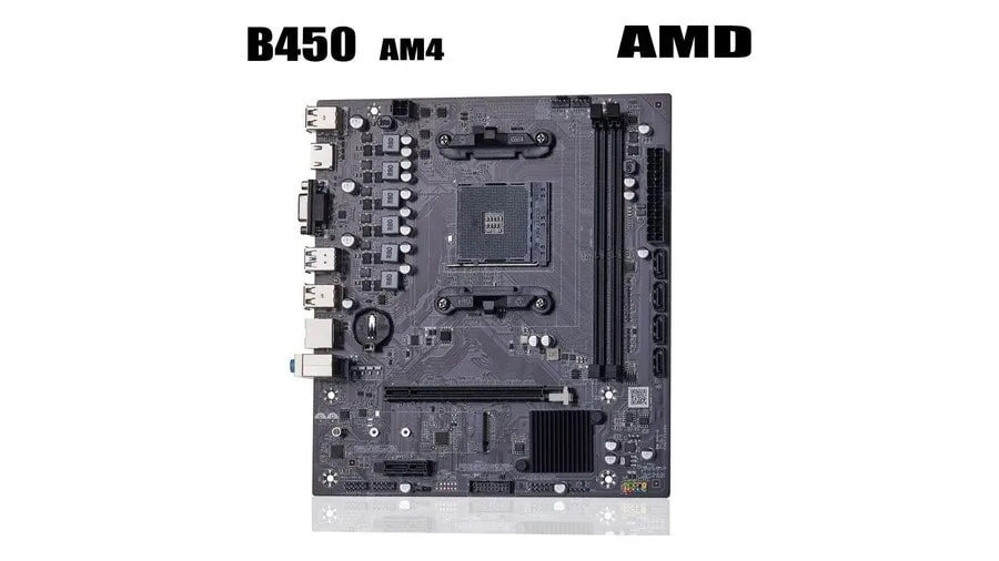 Placa-mãe B450m Qiyida, Ryzen de 1ª a 5ª geração