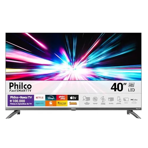 Smart TV 40 Philco Roku TV LED Dolby Audio PTV40M9GR2CGB