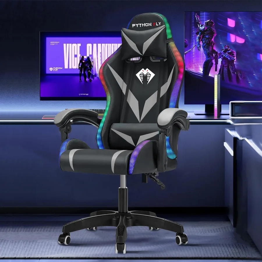 Cadeira Gamer Python Fly com Rgb