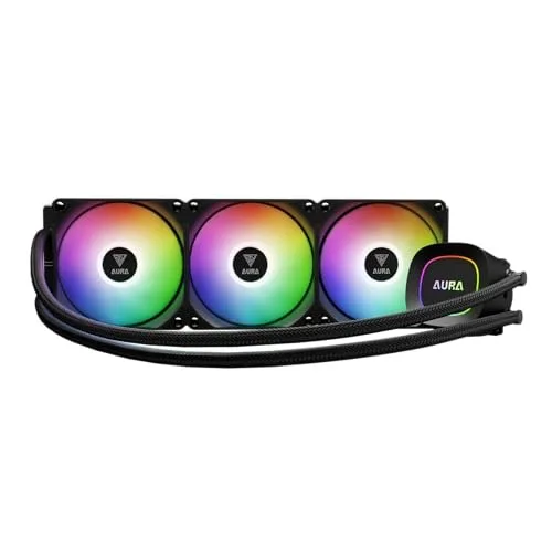 Water Cooler Gamdias Aura GL360 Preto ARGB AMD AM5 Intel LGA 1851
