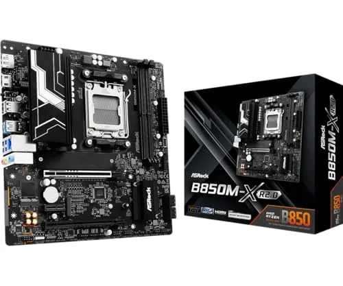 Placa Mãe Asrock B850M-X R2.0 AM52xDDR5HDMIDPM.2USB 3.2