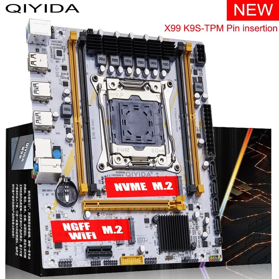 Placa mãe Qiyida x99 K9S suporte ao TPM 2.0