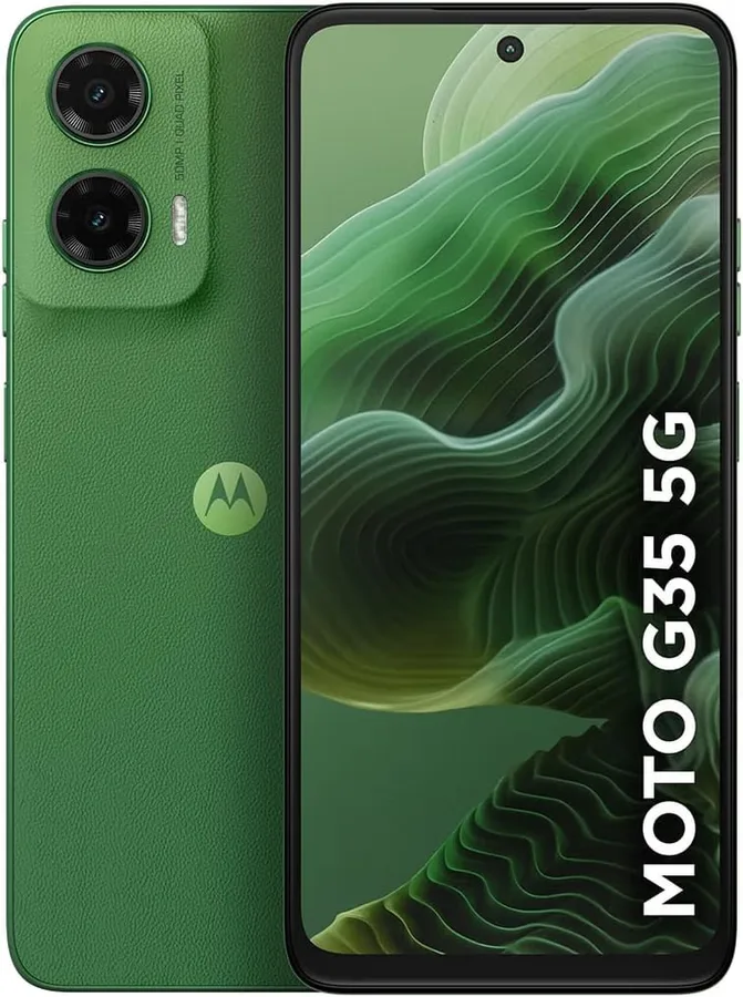 Smartphone Motorola Moto g35 5G - 128GB 12GB 4GB RAM8GB Ram Boost e Camera 50MP com AI NFC Tela 6.7 com Superbrilho - Verde