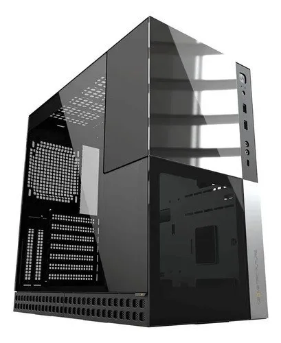 Gabinete Gamer Geometric Future Model 4 Caliburn Mid Tower Vidro Temperado USB-C Preto