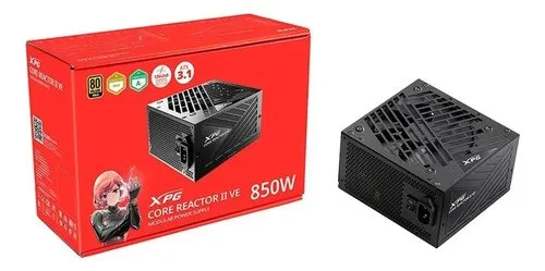 Fonte XPG Core Reactor II VE, 850W, 80 Plus Gold, ATX 3.1 PCIe 5.1, Full Modular, PFC Ativo