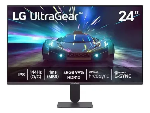 Monitor LG UltraGear 24G411A-B 24,FHD, 144Hz, 1ms MBR, NVIDIA G-SYNC, AMD FreeSync, HDR10