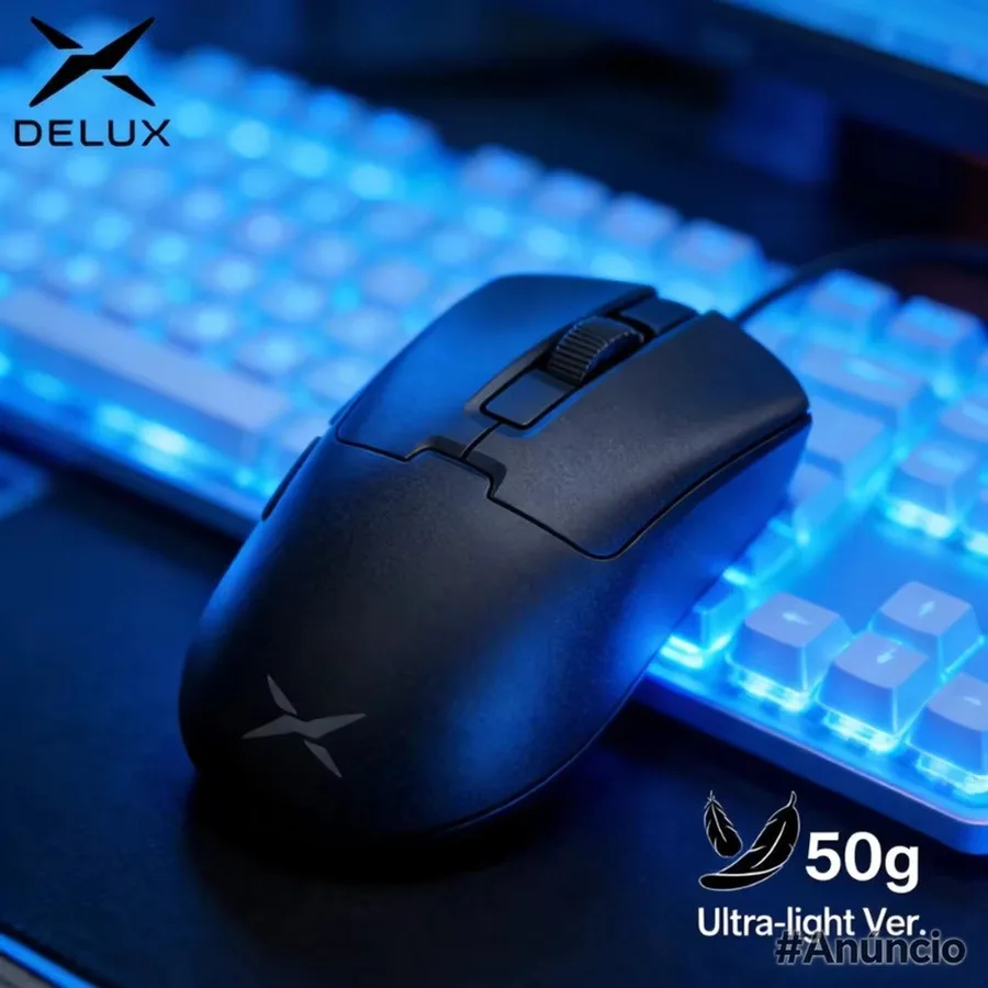 Mouse Sem Fio Deluxe M900Pro Ultra 1K Paw 3395 50g 500mAh