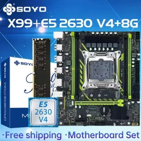 X99 Soyo D4  Xeon E5 2630 V4 sem ram