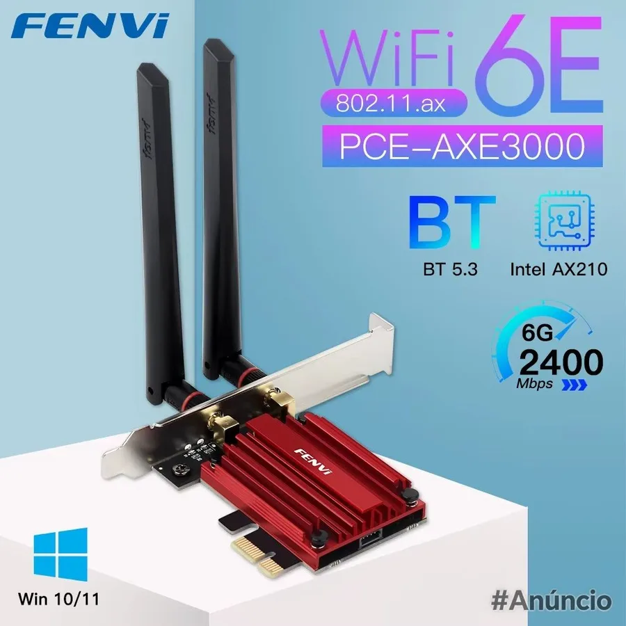 WiFi 6E AX210 Pciexpress  Bluetooth 5.3