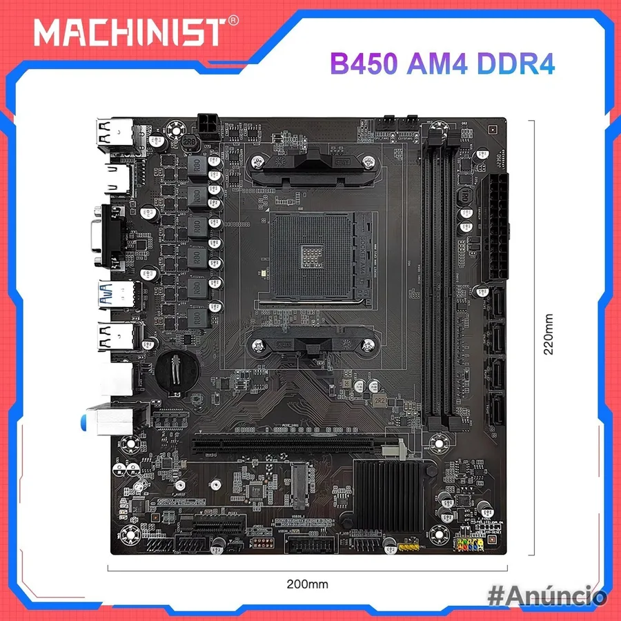 Placa-mãe Machinist B450m