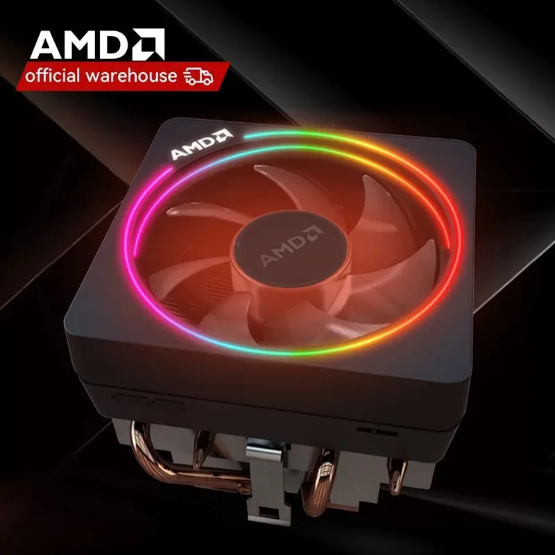 Amd novo ryzen wraith cooler wraith prisma ventilador original 4 pinos pode suportar r3 r5 r7 r9 cpu pode suportar placa-mãe amd