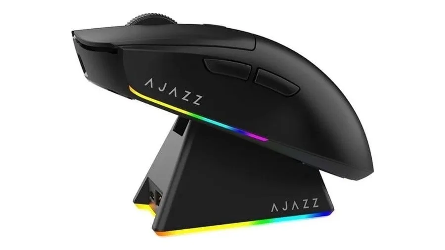 Mouse Sem Fio Com Dock Ajazz Aj139 V2 Series Paw 3311 500mAh Micro Switch Huano Tri Mode