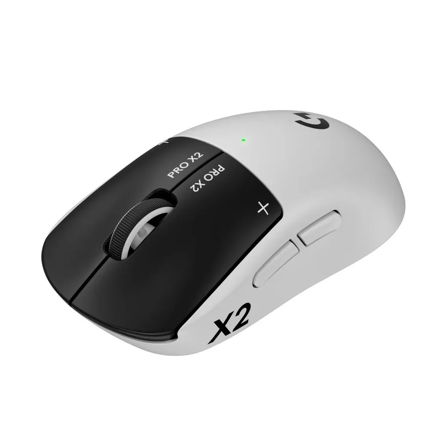 Mouse Gamer Sem Fio Logitech G Pro X2 Superstrike Lightspeed 61G Cliques Tateis Personalizaveis Usb C Preto E Branco 910