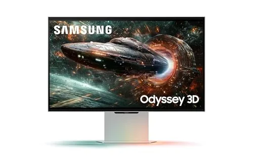 Monitor Odyssey 3D, sem óculos, 27, 4k, 165Hz, 1ms, HDMI, DP, USB, prata