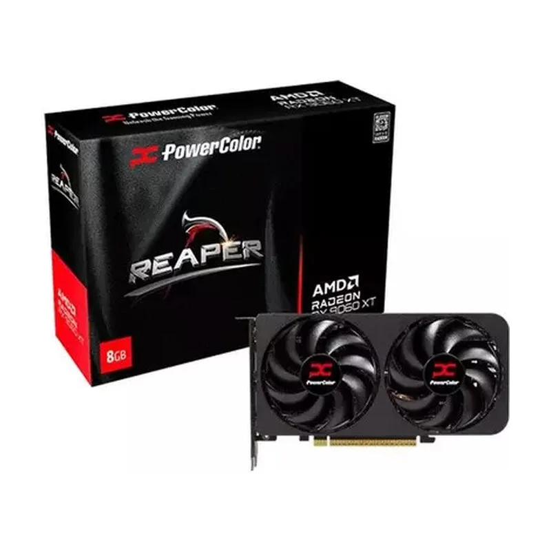 Placa de Video PowerColor Radeon RX 9060 XT Reaper, 8GB, GDDR6, 128-bit, RX 9060 XT-8GB-A