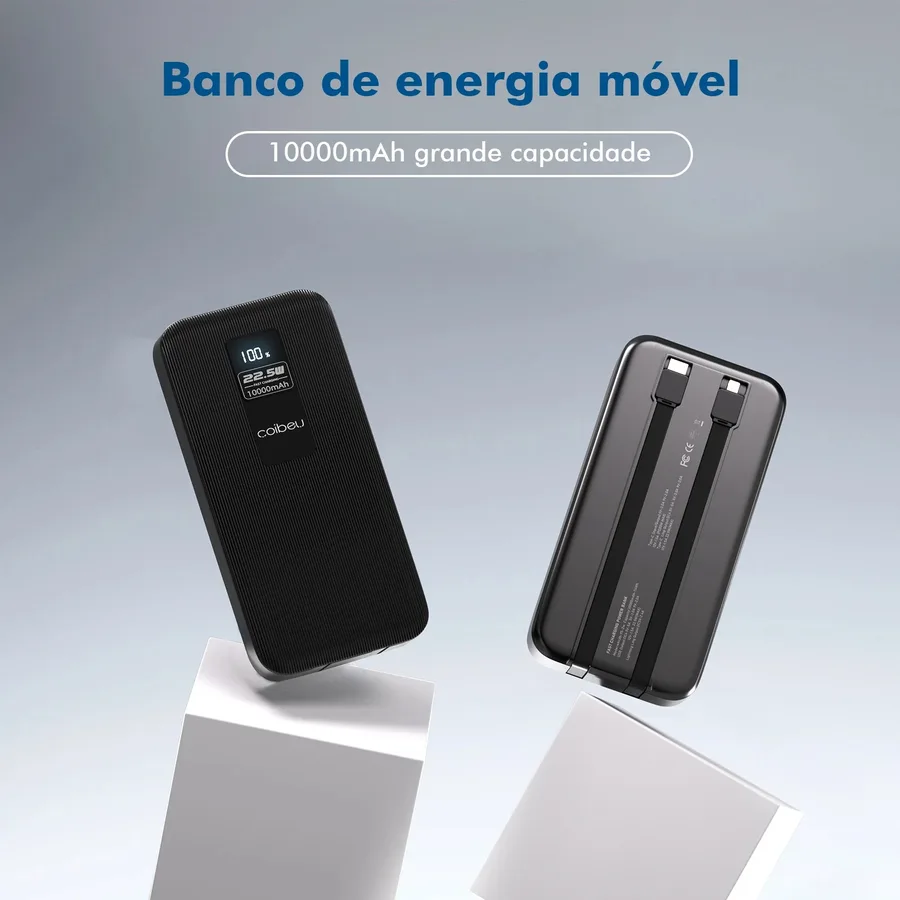 PowerBank Coibeu 10.000mAh 20.000mAh 23w Power Bank Carregador Smartphone Celular iPhone Samsung Android etc 10000 20000