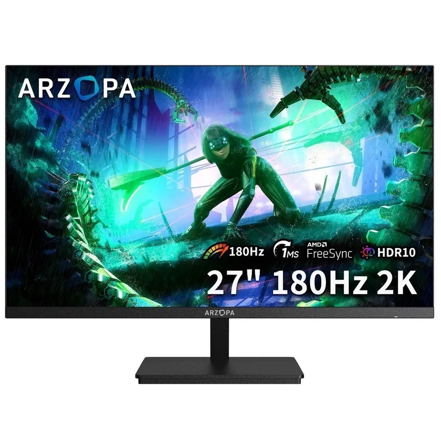 Monitor Gamer ARZOPA M1RC, 27 2K QHD 180Hz IPS, 1ms, 115 sRGB, USB-C, HDMI, Display Port