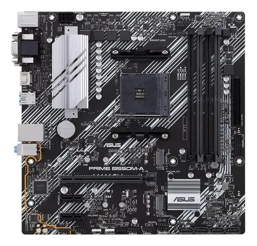 Asus Prime B550m-a Amd B550 Socket Am4 Micro Atx Preto