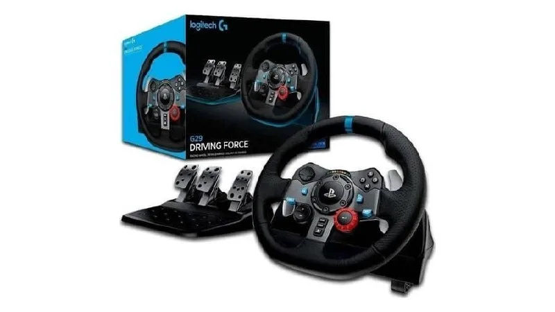 Volante Logitech G29 Driving Force para PS5, PS4, PS3 e PC