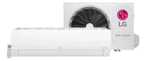 Split hi wall inverter LG dual compact R-32 12000 btuh frio