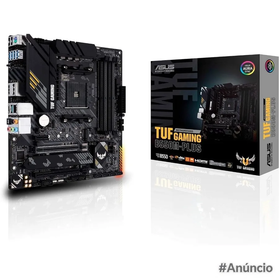 Placa-mãe Asus Pamd Am4 B550m-plus Tuf Gaming 4xddr4 Matx