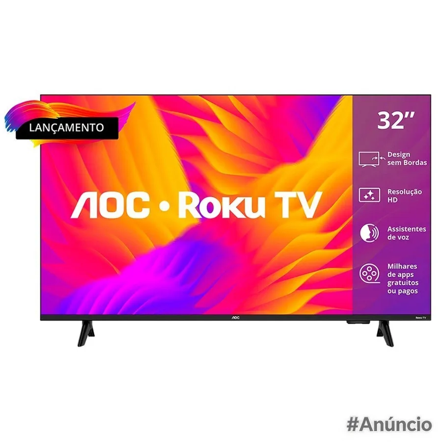 Smart Tv AOC 32 LED HD 32S515578G Roku Wifi HDMI Dolby Audio