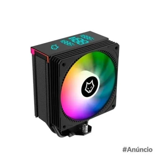 Air Cooler ARGB com Display Husky Alisius 500, AMDINTEL, 90mm, 95W - HAC500PT