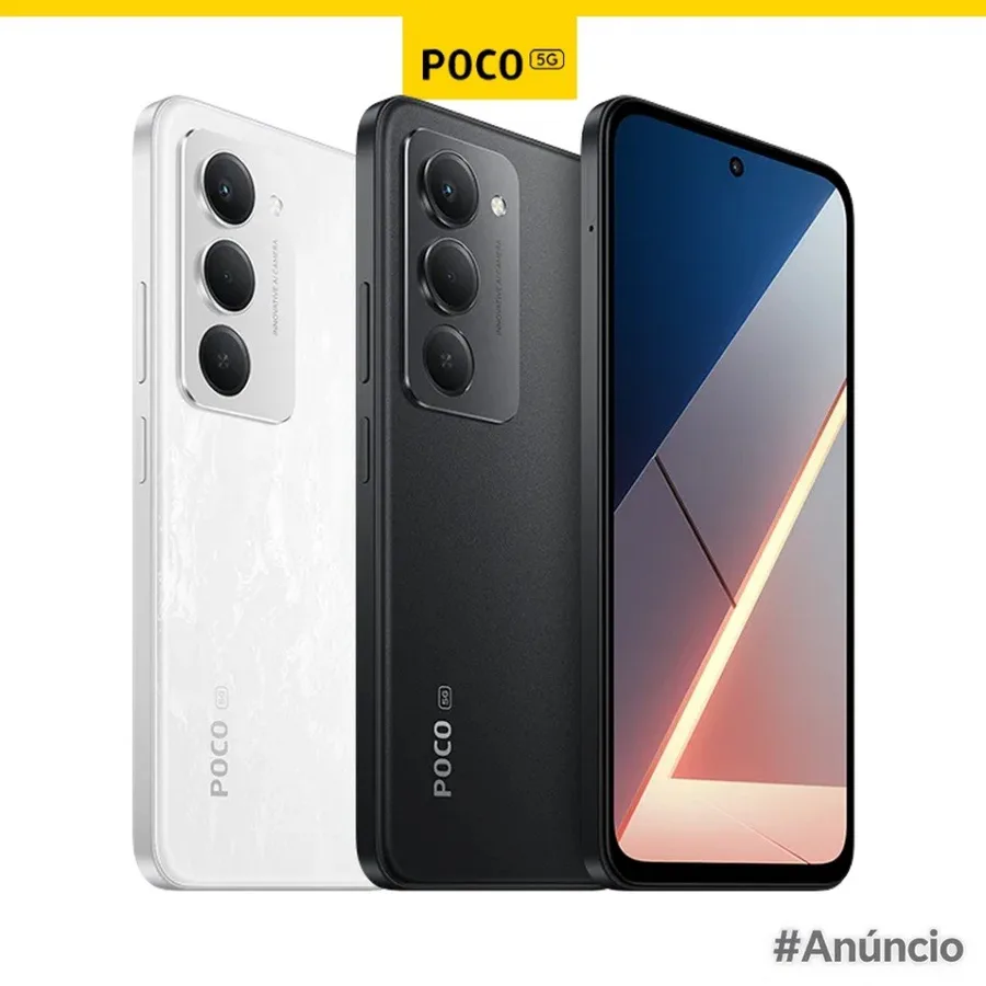 Celular Xiaomi Poco M8s 5G NFC Dual SIM Micro SD Tela 6.9 Camera 50MP 128GB 256GB Global