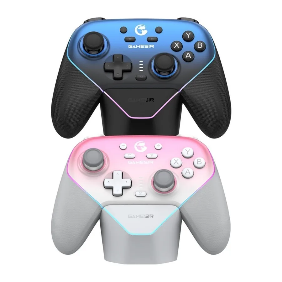 Controle Gamesir Super Nova Controle Com Dock sem fio Hall Effect, 1000mAh, Gatilho com ajuste, Girosópio, Faceplate rem