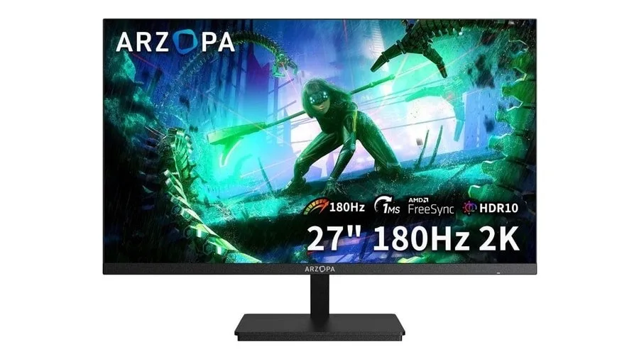 Monitor Gamer ARZOPA M1RC, 27 2K QHD 180Hz IPS, 1ms, 115 sRGB, USB-C, HDMI, Display Port