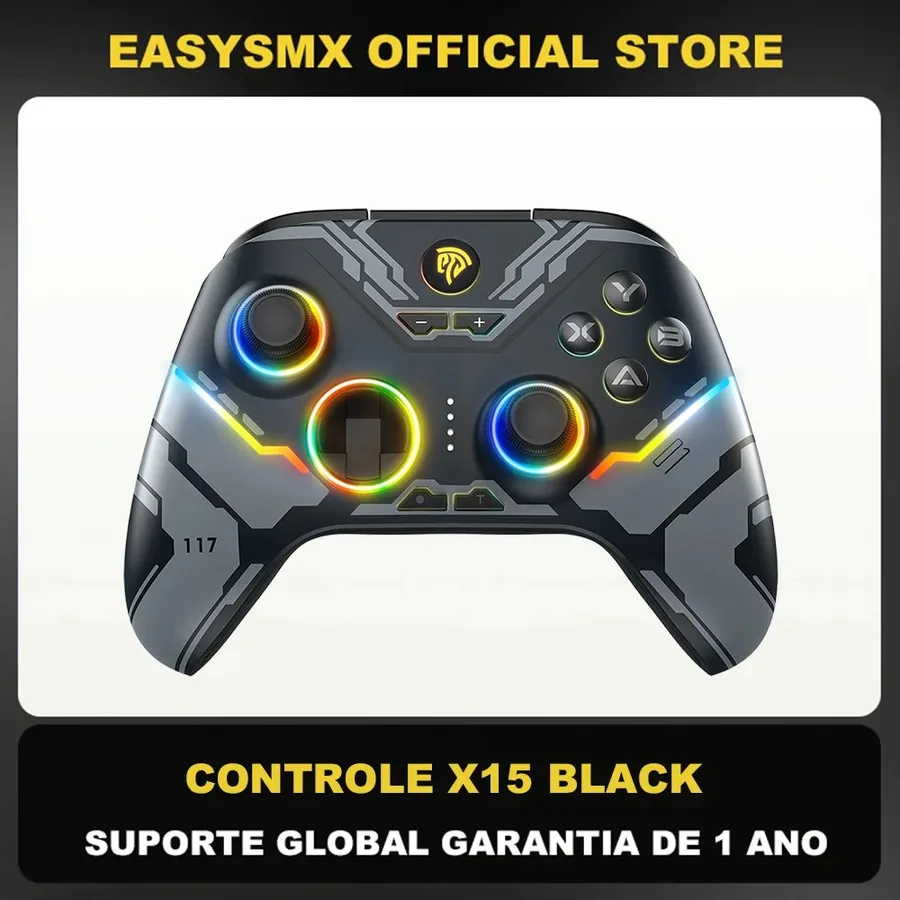 Controle Sem Fio EasySMX X15 Hall Effect