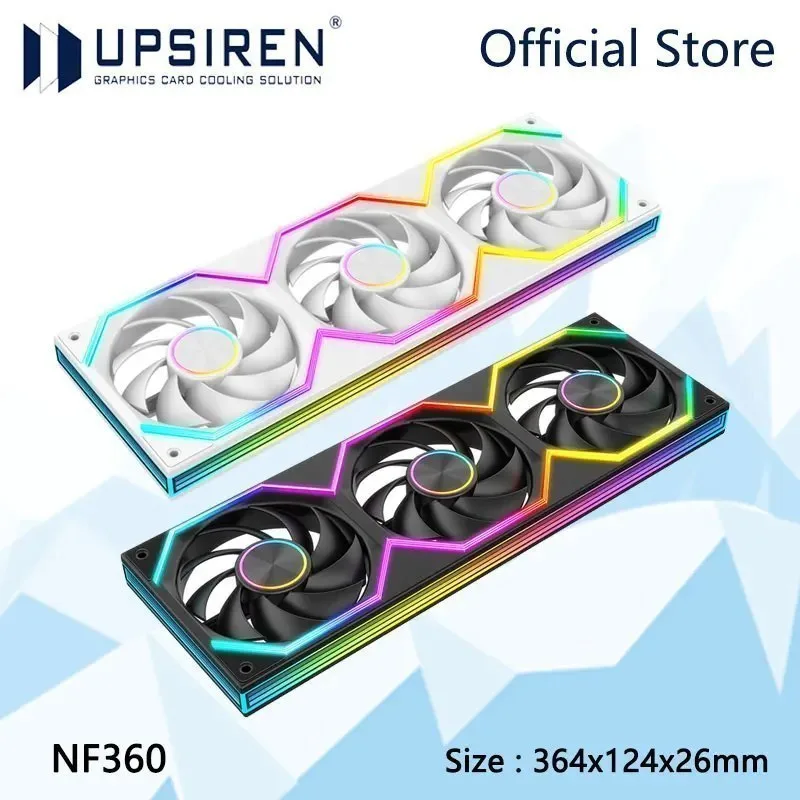 Kit 360mm Fan UPSIREN NF360 UniFan magnéticas, 3 fan de 120mm magneticas, nf 360
