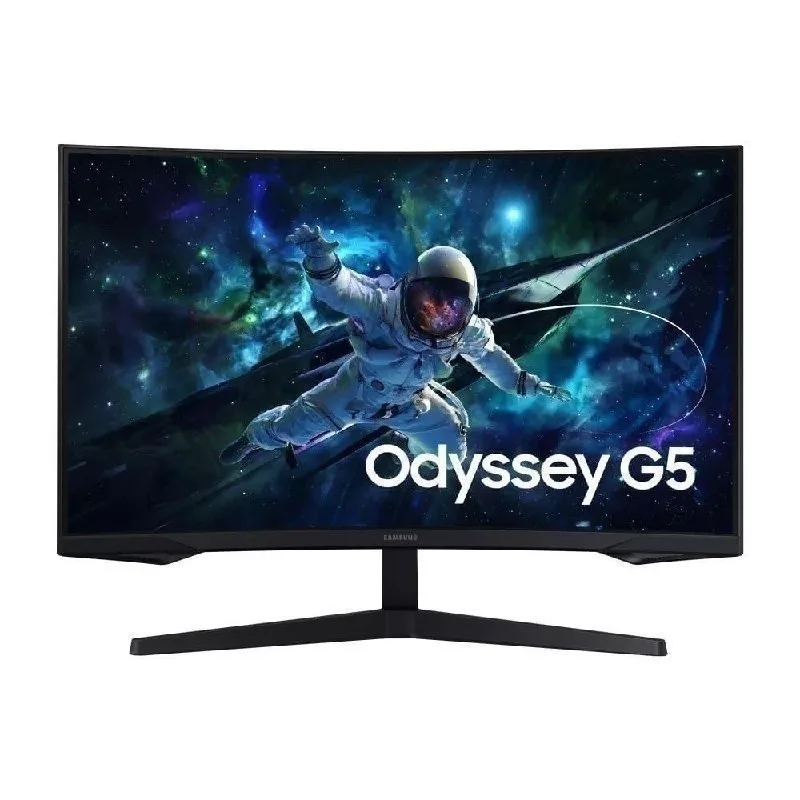 Monitor Gamer Samsung Odyssey G5 32, Resolução QHD, Taxa de atualização de 165Hz  1ms de tempo de resposta MPRT, Curvatura com 1000R, HDR 10, AMD FreeSync, Eye Saver Mode  Flicker Free Mode